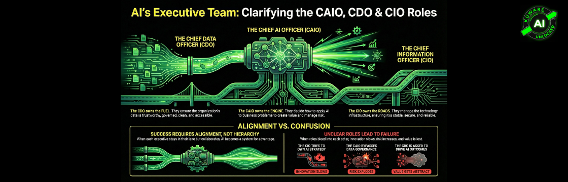 The AI Executive Landscape: Distinguishing the CAIO, CDO, and CIO Roles